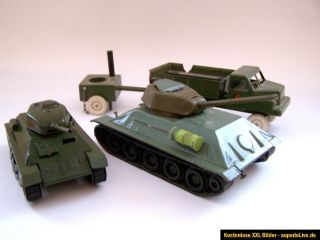 201) MSB Panzer Konvolut DDR Blechauto Spielzeug NVA Armee