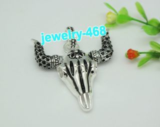Christmas gift inlay black goat charm fit necklace hot jewelry 405