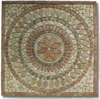 Rosone Antikmarmor Marmormosaik Mosaik 60x60cm Como