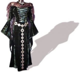 Mittelalter Gothic Kleid, Samt, lang, grün, Größen S   XXL 
