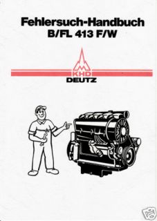 Fehlersuch Handbuch Deutz Motor F6L413   F12L413