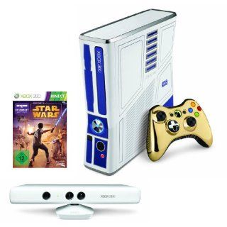 Xbox 360   Konsole Slim 320 GB inkl. Kinect Sensor + Kinect Star Wars