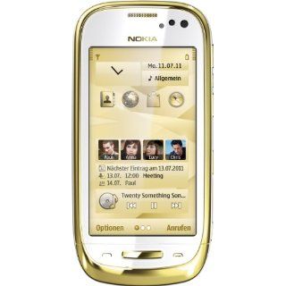 Nokia C7 00 Oro Smartphone (8,9 cm (3,5 Zoll) Display, Touchscreen, 8