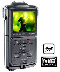 Sanyo VPC PD1EXBK SD Pocket Camcorder schwarz: Kamera
