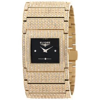 ELYSEE Uhr Damenuhr Edelstahl Damen Armbanduhr Solitaire/gold 28400