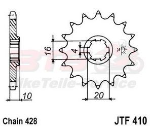 Motorradteile Ritzel 14Z Teilung 428 Sachs X Road 125 NEU www