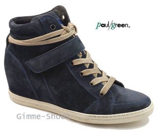 Keil Sneaker Boots Nubukleder jeans blau 1517 429 NEU 2012