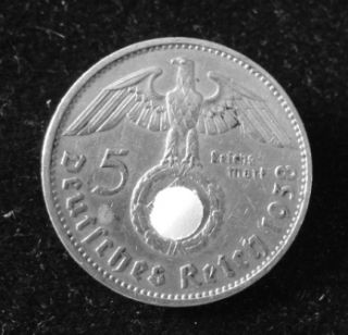Kaiserreich 5 Reichsmark Paul v. Hindenburg 1938 A Deutsches Reich