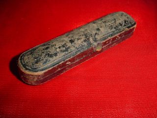 1013 Antik ! Zigarrenspitze aus Bernstein Original Etui Amber