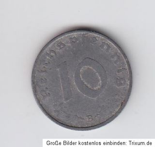 Germany 3. Reich 10 Reichspfennig Pfennig 1944 B (Zk) SS
