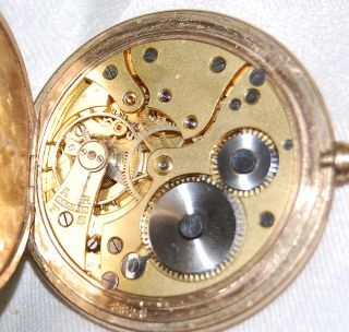 B433/ Uhr Taschenuhr K.J Kollmar & Jourdan Gold Double + 2x Uhrenkette