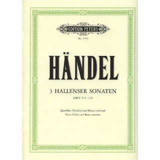 Hallenser Sonaten Hwv 374 376. Flöte, Violine, Klavier 
