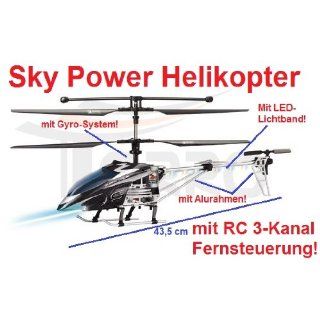 RC 3 Kanal Gyro Sky Power Helikopter ferngesteuert 