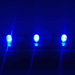 NEU 18 LED blaue Bubble Blasen Lampe Aquarium Fische Deko 46cm Licht