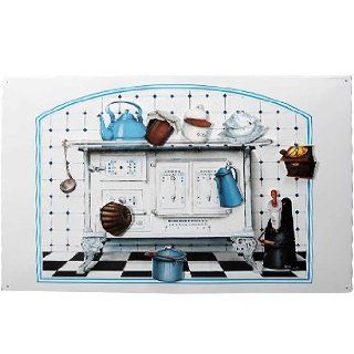 Magnet Tafel mit antikem Küchen Motiv Küche & Haushalt