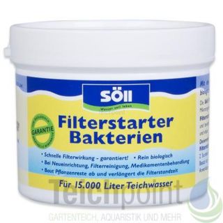 Söll FilterStarter Bakterien 100 g Koi Teich Filter Bakterien*NEU