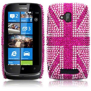Diamante Case Cover for Nokia Lumia 610 Black,Green,Pink,Purple,Blue