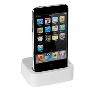 USB Dockingstation weiß f Apple iPod Touch 4G 3G 2G
