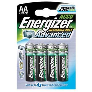 Energizer Rechargeable Advanced Accu Batterien, 4 Stück, Mignon
