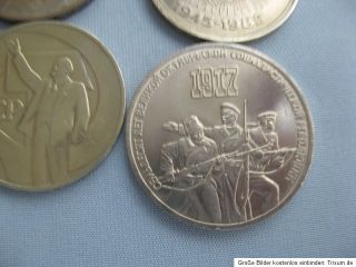 Russland 12x 1 Rubel 1983  1985  1987  1990 versch. Motive