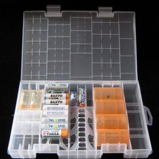 Resin Battery Storage box Holder Case Home Organization Housekeeping