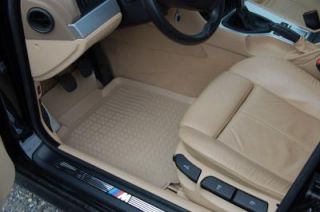 Gummi Fußmatten beige für Bmw 7er F01/F02/F04 Limousine