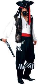 Freibeuter Pirat Verkleidung für Männer Halloween Karneval Fasching
