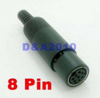 New Female 8 pin Mini DIN Mini DIN Connector Adapter