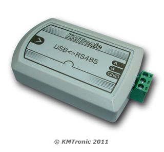 This converter provides two way serial communications signal