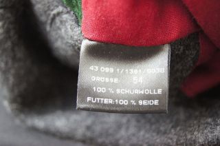 GÖSSL Janker Trachtenjanker Jacke Trachtenjacke grau Gr. 54/XL