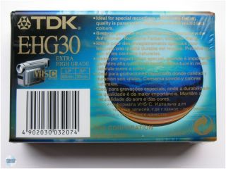 TDK EC 30 E HG EN VHS C Camcorder Video Kassette SEALED