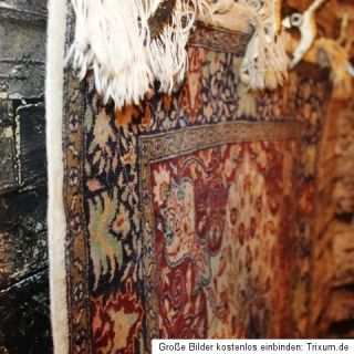 Handgeknüpfter feiner Orientteppich ghom/kashmir tappeto/ tapis