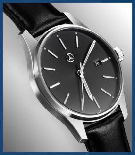 Sie erhalten eine original Mercedes Benz  Armbanduhr, Unisex schwarz