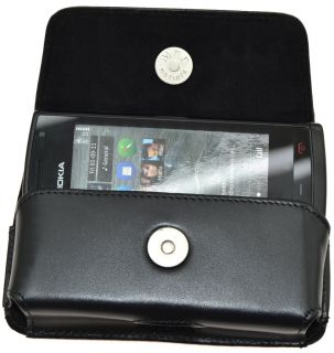 Exklusive Ledertasche Tasche Hülle Case für Nokia 500