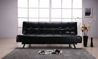 3er Sofa Couch Schlafsofa CANBERRA ~ creme oder schwarz