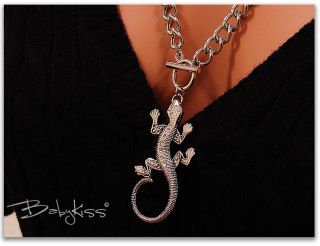 Original BabyKiss Charms Halskette   Kette mit Gecko Anhänger