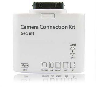 KOMPAKT KARTENLESER FüR iPad 1 2 3 Camera Connection Kit 6in1 MMC USB
