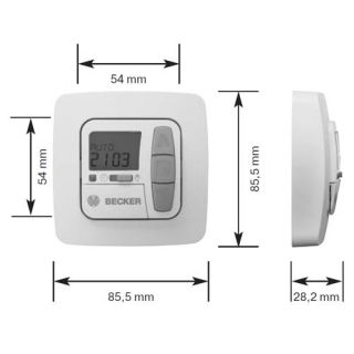 Becker Funk Wandsender TimeControl TC511 mit Zeitschaltuhr, für