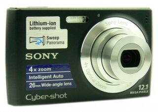 Sony W 510 Schwarz Digitalkamera, NEU 12 MP 4x optisch, 10x digital