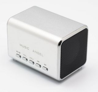 Music angel mini Speaker Lautsprecher für Ipod iphone micro sd Silver