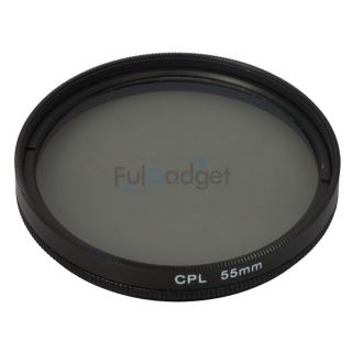 New 55mm CPL circular polarising filter for Nikon 18 55mm Lens Sony