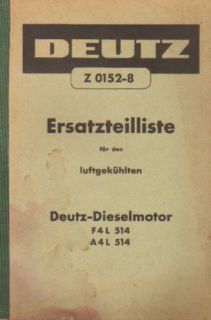 DEUTZ Dieselmotor F4L 514/A4L 514 Buch (ER)