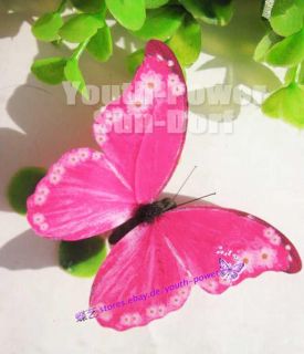 12Stk. 3D Wand Sticker Art Tattoo Aufkleber Schmetterlinge