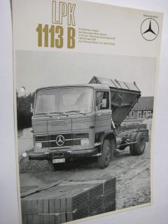Mercedes Prospekt LKW Typ LPK 911 von 12/1970