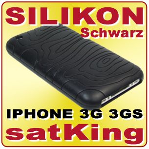 APPLE IPHONE 3G 3GS SILIKONHÜLLE SILICON CASE SCHWARZ