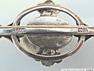 Antike Silberbrosche, Georg Jensen Zeit, Brosche, Dänemark Jugendstil