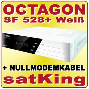 OCTAGON SF 528+ PLUS 2xCI 1xCA SAT DIGITAL WEIß TOP