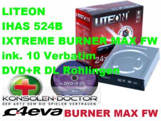 XBOX 360 LiteOn Brenner iHAS524B +10x Verbatim DVD+R DL XGD3 Support