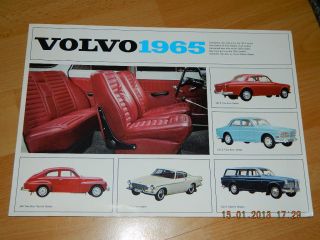 Volvo 122 S, Volvo 1800 S, Volvo 544 altes Prospekt Brochure