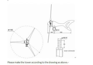 Windkraft Generator 400 Watt 12Volt Windrad Windkraftanlage